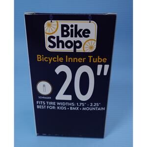 Bike Shop Bicycle Inner Tube 20" x 1.75" - 2.25" Schrader Valve BMX Mountain